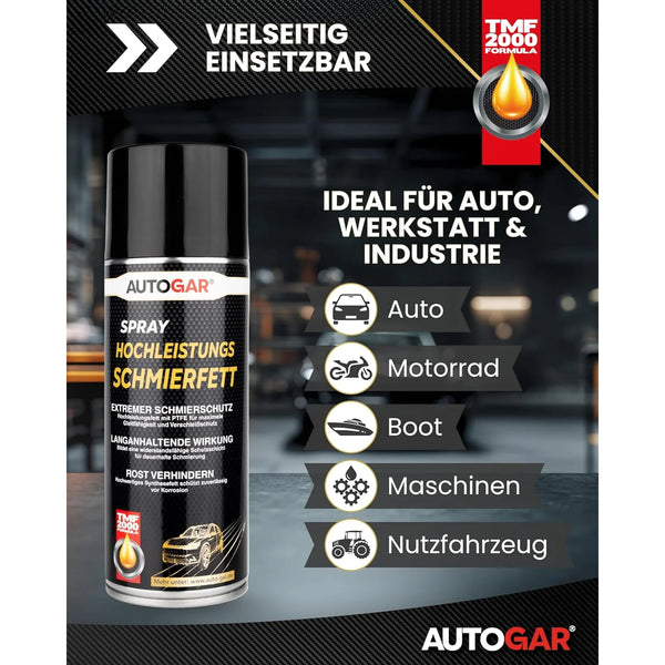 Hochleistungs SCHMIERFETT PTFE-Spray 400 ML