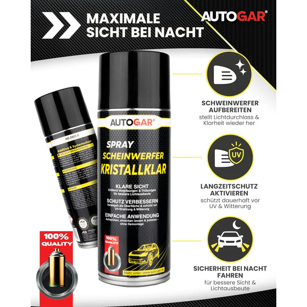 SCHEINWERFER KRISTALLKLAR Klarlack-Spray 400 ml