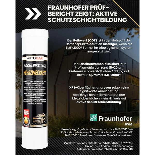HOCHLEISTUNGS MEHRZWECKFETT 400 g Kartusche
