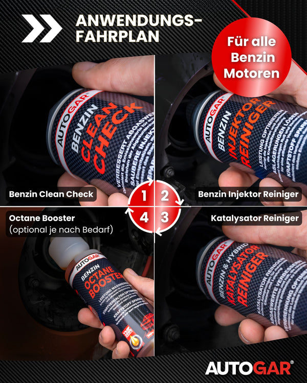 BENZIN-POWER KOMPLETT-KUR – Vorteilspaket (4-teilig)