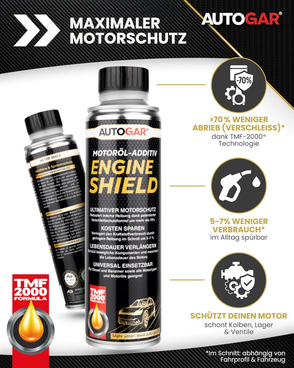 Maximaler Motorschutz durch Motoröl-Additiv Engine Shield