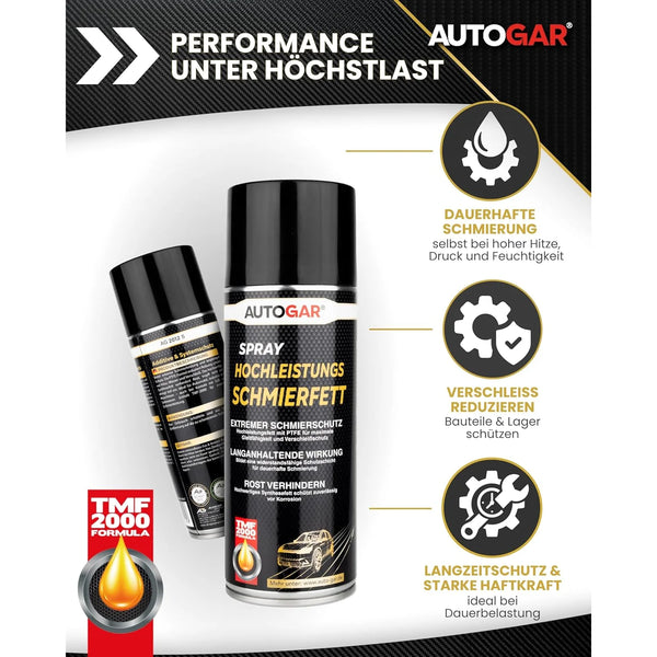 Hochleistungs SCHMIERFETT PTFE-Spray 400 ML
