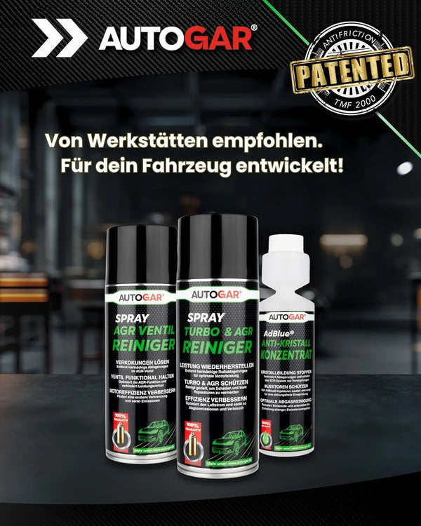 Set AGR Ventil Reiniger, Turbo & AGR Reiniger und Anti-Kristall Konzentrat