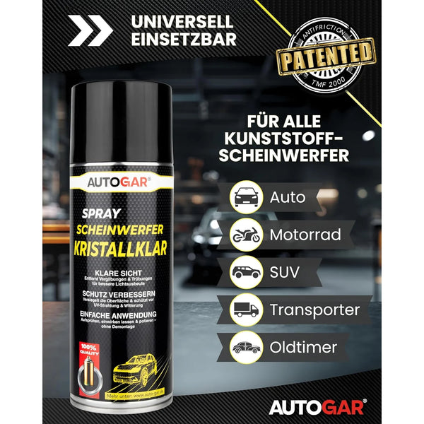 SCHEINWERFER KRISTALLKLAR Klarlack-Spray 400 ml